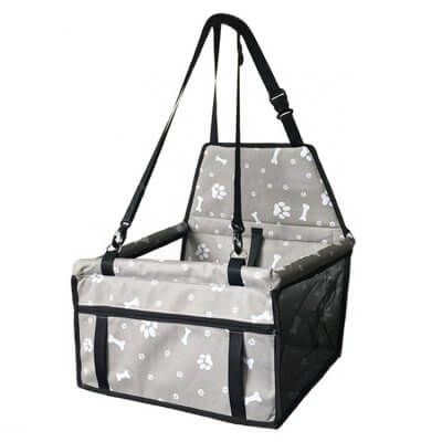 Автогамак для перевозки собак Small Traveller, размер 40*32*25 см, серый-1