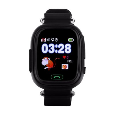 Детские часы Q90 с GPS (черные)-2