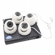 Комплект видеонаблюдения AHD (регистратор, 4 камеры, блок питания 5А)